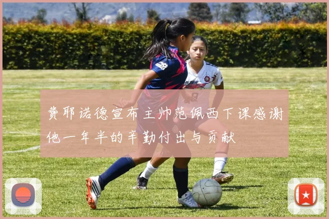 费耶诺德宣布主帅范佩西下课感谢他一年半的辛勤付出与贡献